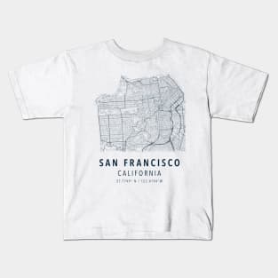 san francisco simple map Kids T-Shirt